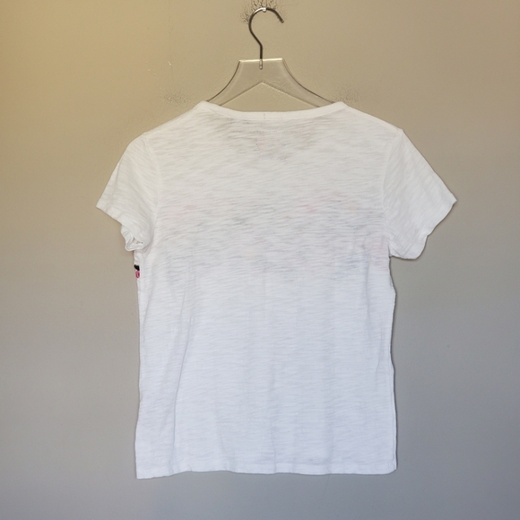 Superdry Women's Lexi Floral Embroidered T-Shirt in Rodeo White US 6 - Picture 4 of 11